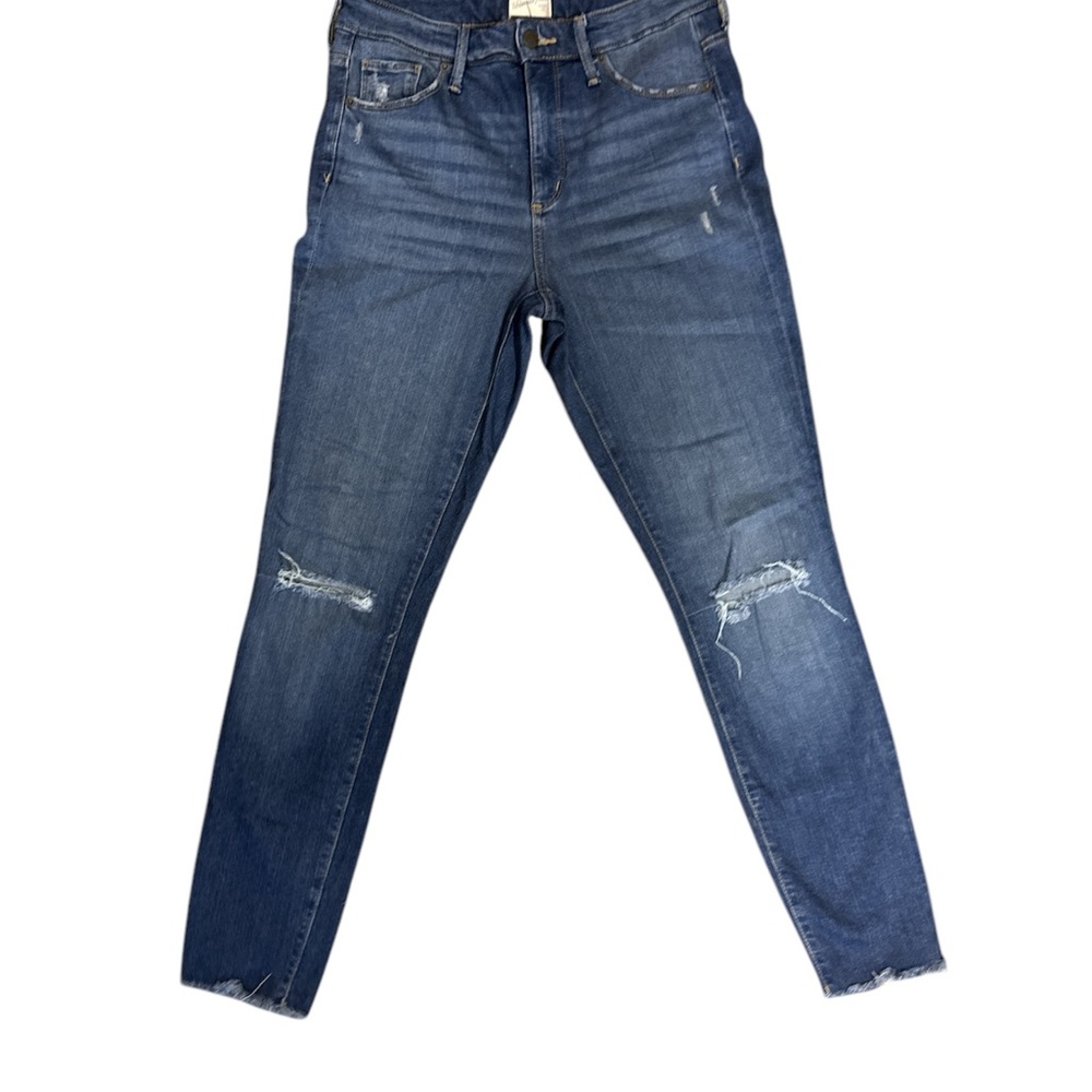 Ripped knee Classic Blue Denim Jeans